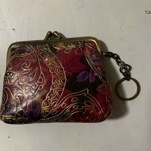 Patricia Nash Embossed Leather Coin Purse